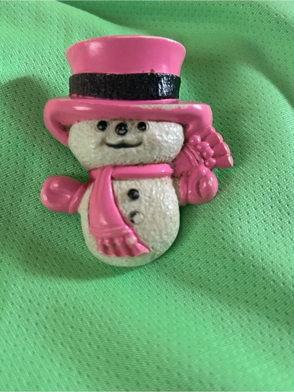 Vintage 1974 Avon Wee Willy
Snowman Pin. Little compartment opens in the back.